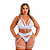Conjunto Noiva Malicia Plus Size lua de mel de renda com véu - Imagem 1