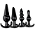 Plug Anal Kit Com 4 Unidades Silicone E Varios Formatos - Imagem 1