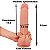 Protese Realistico Dupla Camada Densidade 24cm Ventosa Penis Pele Morena - Imagem 2