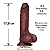 Prótese Peniana Relistico Black 17 Cm Dupla Camada Penis - Imagem 2