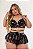 Conjunto Lingerie Plus Size Chefe Top Calcinha E Saia Aberta - Imagem 1