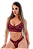 Conjunto De Lingerie De Renda Cropped Garota Veneno Sensuale Cor Vinho Bordo - Imagem 1