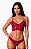Cropped Rendado + Calcinha Fio Com Forro 100% Algodão Vermelho Desejo - Imagem 1