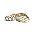 Kit com 7 Pulseiras Tradicional Indiana - Dourada - Imagem 3