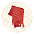 Pashmina | Echarpe | Cashmere Indiana Lisa 100% Viscose - Vermelho - Imagem 2