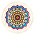 Enfeite de Porcelana Mandala - Modelo 4 - Imagem 1
