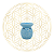 Rechaud e Aromatizador de Porcelana Esmaltada P - Azul - Imagem 1