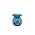 Rechaud e Aromatizador de Porcelana Esmaltada M - Azul - Imagem 3
