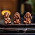 Trio de Budas Sábios Cego | Surdo | Mudo - COBRE - Imagem 2