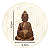 Estátua Buda Zen com Tigela - Cobre - Imagem 3