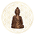 Estátua Buda Zen com Tigela - Cobre - Imagem 4