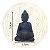 Estátua Buda Zen com Tigela - Chumbo - Imagem 3