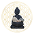 Estátua Buda Zen com Tigela - Chumbo - Imagem 1
