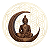 Escultura Buda da Lua Zen - Cobre - Imagem 1