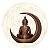 Escultura Buda da Lua Zen - Cobre - Imagem 4