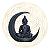 Escultura Buda da Lua Zen - Chumbo - Imagem 1