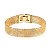 Pulseira Relógio Malha Fecho Quadrado 16cm - Imagem 1