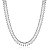 Colar Choker Riviera Baguete 2,5x5mm ródio - Imagem 3
