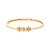 Bracelete com Flores Cravejada de Zircônias - Imagem 2