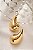 Brinco gota lisa dourado - Imagem 2