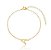 Pulseira mini elo português letra - Imagem 1