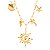 Colar Pingentes Golden Sea Sol Praia - Imagem 1