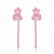 Brinco urso bear pink corrente - Imagem 1