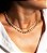 Choker trevo flor com zircônias fecho gaveta - Imagem 6