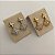 Brinco Trevo Celine com zirconias - Imagem 3