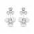 Brinco Flor Dupla Longo com Ponto de Luz - Imagem 5