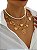 Colar Pingentes Diversos Boho Chic Dourado - Imagem 1
