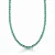 Colar Riviera Verde Turmalina 3 Garras 4mm ródio - Imagem 1