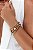 Pulseira Três Banhos Ouro Rose Amarelo e Branco - Imagem 3