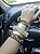 Bracelete Resina Marmorizado Bege Quadrado - Imagem 2