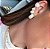 Piercing Fake Ajustável Bold Cravejado Dourado - Imagem 4