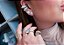 Piercing Fake Ajustável Cravejado - Imagem 1