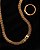 Conjunto Colar Choker e Pulseira Lacraia  7mm - Imagem 10
