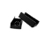 Pezinho Sapata U 15mm Para Móveis MDF - Preto / Branco - Imagem 1