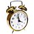Relógio Despertador Mecânico Herweg Retrô Metal Dourado 2370 - Imagem 2