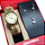 Relógio Mondaine Feminino Analógico Dourado Kit 32607LPMKDE1K1 - Imagem 5