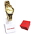 Relógio Mondaine Feminino Analógico Dourado Kit 32608LPMKDE1K1 - Imagem 1