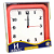 Relógio de Parede Herweg Quartz Analógico Quadrado Vermelho 6145 - 044 - Imagem 1