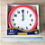 Relógio de Parede Herweg Quartz Redondo Vermelho Pantone 711 6102 - 269 - Imagem 5
