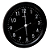 Relógio de Parede Herweg Quartz Analógico Preto Fosco 6809 - 262 - Imagem 1