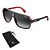 Óculos de Sol Carrera Masculino Vermelho e Preto 1001/S BLX 629O S - Imagem 1