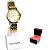 Relógio Mondaine Feminino Analógico Cristais Baguete Dourado 32336LPMVDE1 - Imagem 1