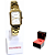 Relógio Mondaine Feminino Analógico Retangular Dourado 53766LPMVDE3 - Imagem 1