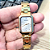 Relógio Mondaine Feminino Analógico Retangular Dourado 53766LPMVDE3 - Imagem 4