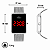 Relógio Champion Feminino Digital Led Vermelho Prateado CH40080T - Imagem 5