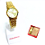 Relógio Mondaine Feminino Analógico Dourado Kit 32610LPMKDE1K1 - Imagem 1